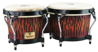 Supremo Series Chiseled Orange Finish Bongos