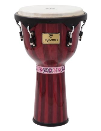 Artist Series Hand-painted Red Finish Djembe
