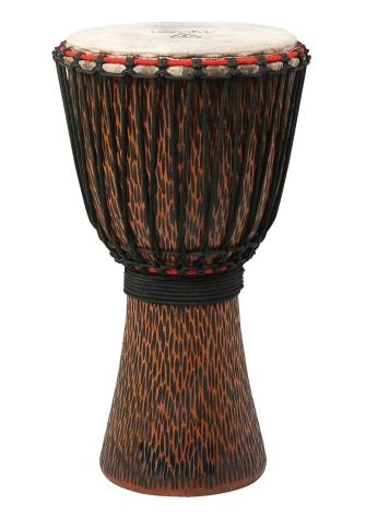Hand-carved Chiseled Orange Series Djembe