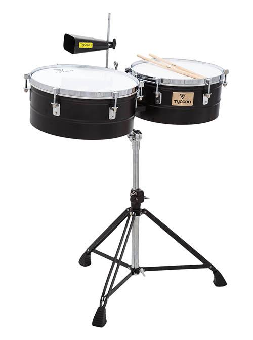 Black Powder-coated Shell Timbales - Image 2
