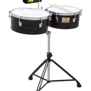 Black Powder-coated Shell Timbales
