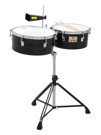 Black Powder-coated Shell Timbales