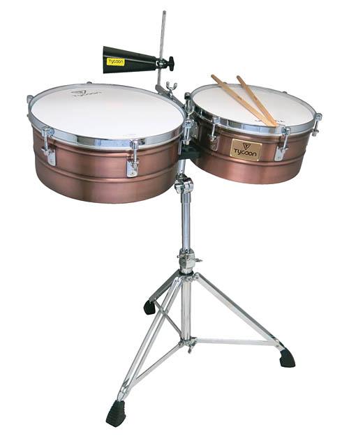 Antique Copper Shell Timbales - Image 2