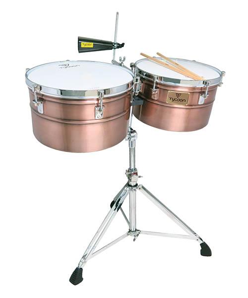 Deep-shell Antique Copper Finish Timbales - Image 2