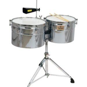 Extra-deep Shell Chrome Timbales
