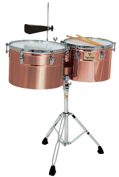 Extra-deep Shell Antique Copper Timbales - Image 2