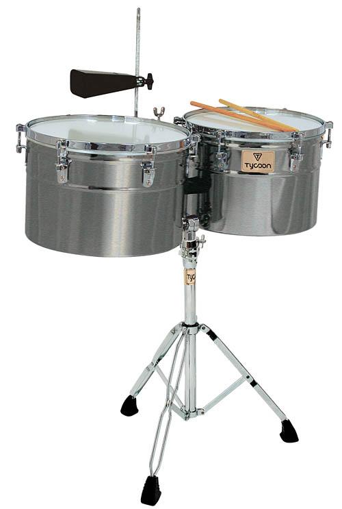 Extra-deep Shell Brushed Chrome Timbales - Image 2
