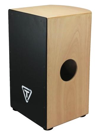 29 Roundback Series Cajon – Black Makah Burl Front Plate