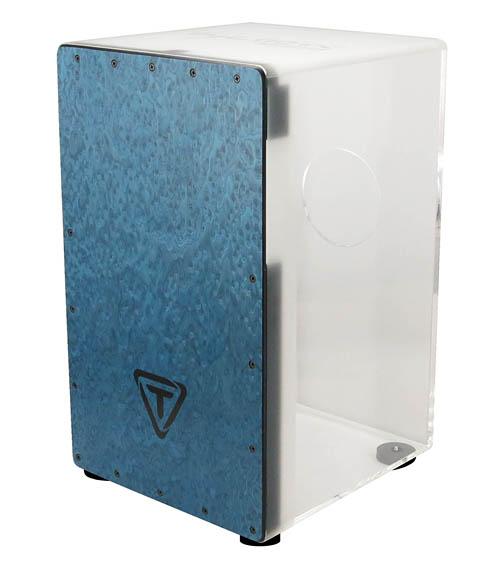 29 Series Clear Acrylic Cajon – Black Makah Burl Front Plate - Image 2
