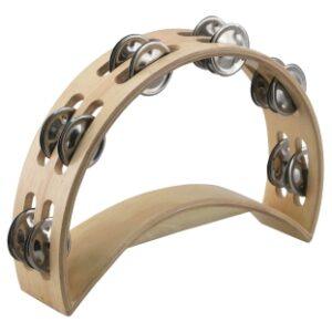Deluxe Wooden Moon Tambourine