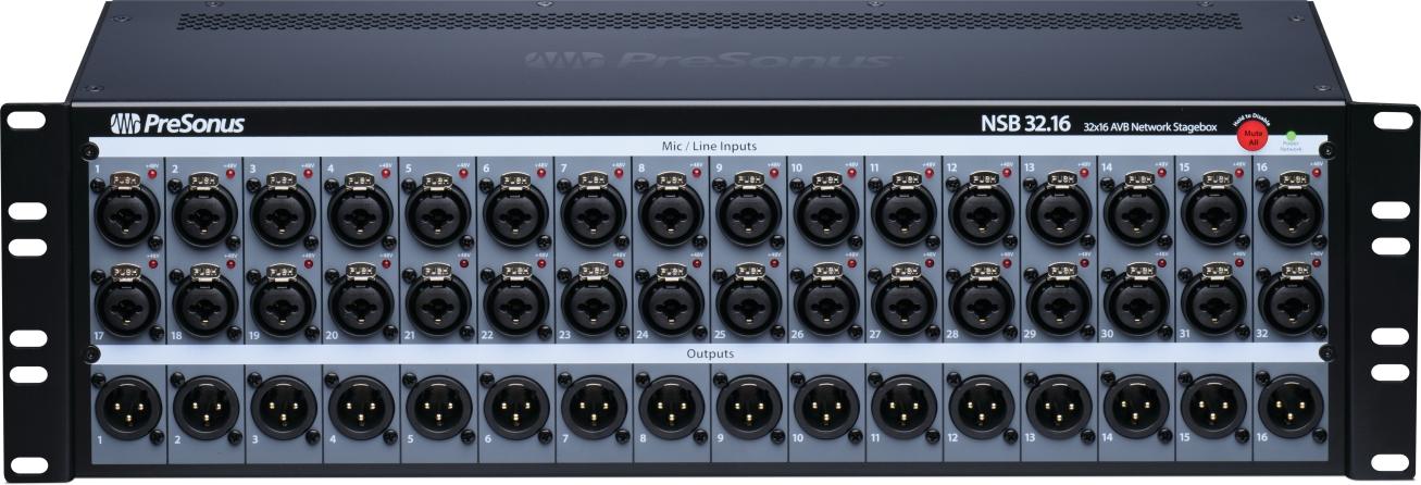 Nsb32.16 32-channel AVB Networked Stage Box