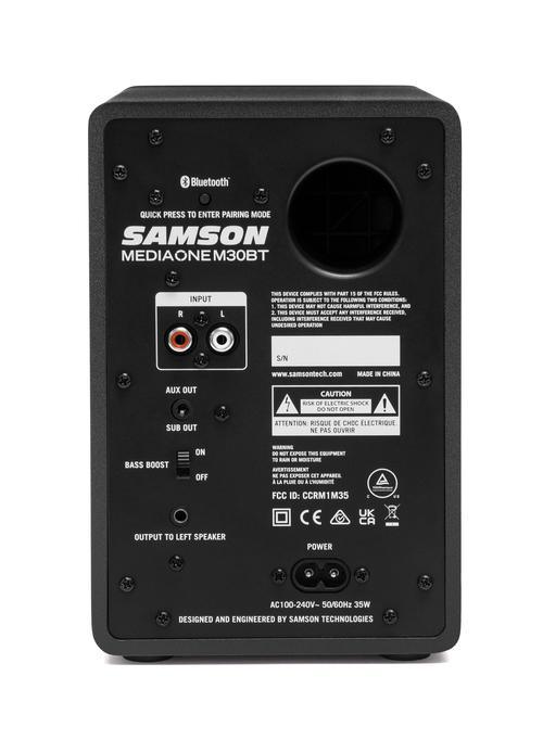 Samson Mediaone M30BT Powered Studio Speakers - Image 8