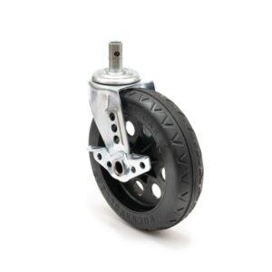 8 x 2″ MultiCart All-Terrain Stealth Caster Pack with Brake and Black Hub