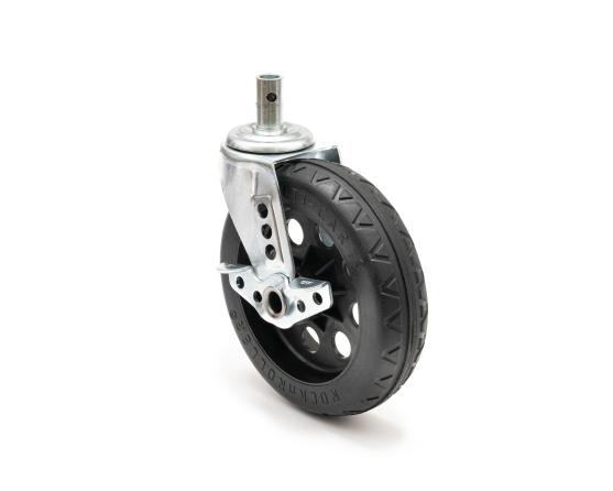 8 x 2″ MultiCart All-Terrain Stealth Caster Pack with Brake and Black Hub