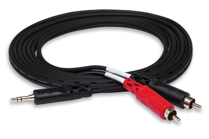 Stereo Breakout, 3.5 mm TRS to Dual RCA, 6 ft.