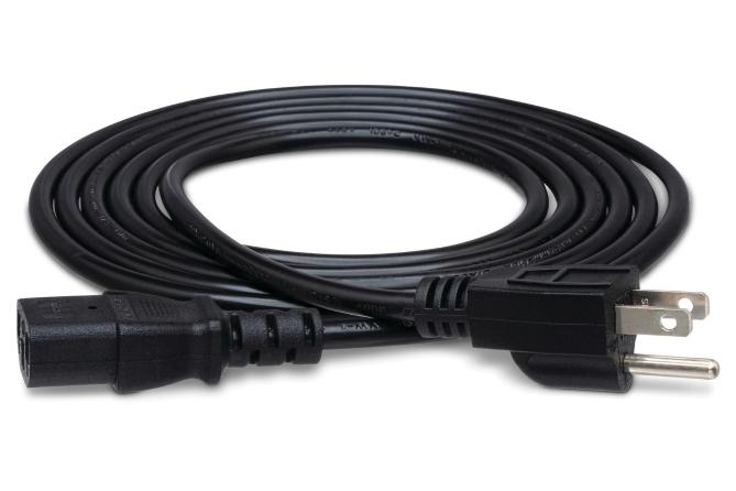 Power Cord, IEC C13 to NEMA 5-15P, 8 ft.