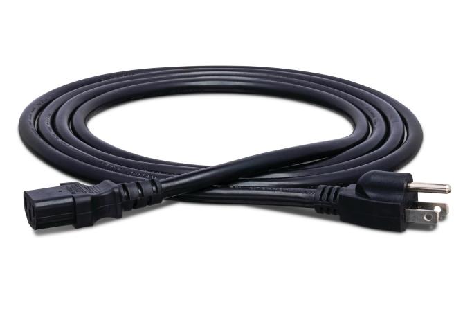 Power Cord, IEC C13 to NEMA 5-15P, 15 ft.
