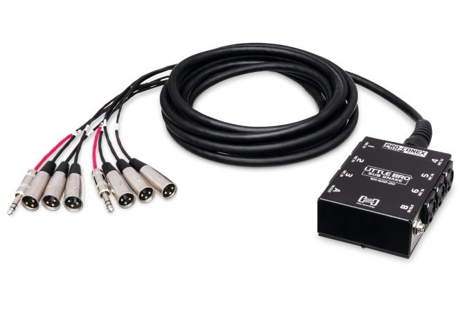 Little Bro' Sub Snake, 6 x XLR Sends and 2 x 1/4 in. TRS Returns, 30 ft.