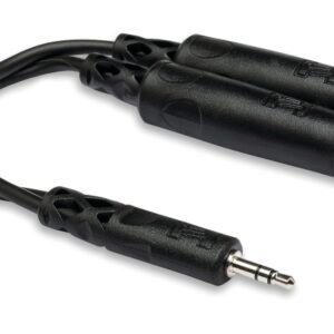 Y Cable, 3.5 mm TRS to Dual 1/4 in. TRSF
