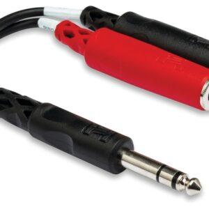 Stereo Breakout, 1/4 in. TRS to Dual 1/4 in. TSF