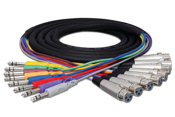 Balanced Snake, XLR3F to 1/4 in. TRS, 3 m