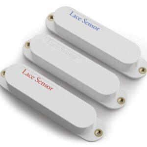 Lace Sensor *Ultimate Triple* Blue/Silver/Red S/S/S – White Covers