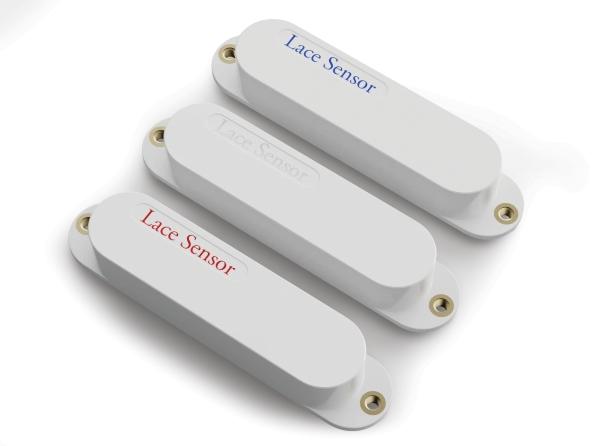Lace Sensor *Ultimate Triple* Blue/Silver/Red S/S/S – White Covers