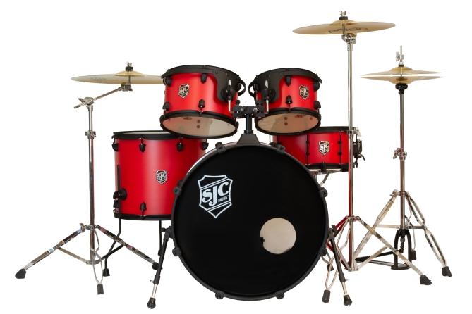 Sjc Endeavor Complete 5pc Kit (10/12/16/22/14sn) Gibraltar Hardware, Paiste Cymbal Pack