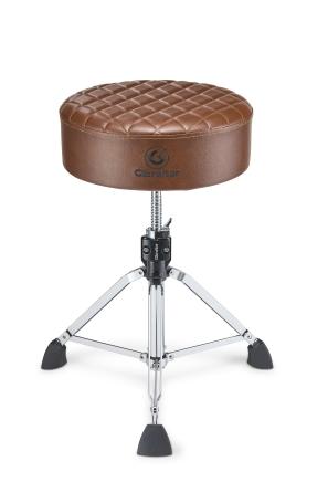 Gibraltar 9808 15″ Stitched Round Throne, Chestnut