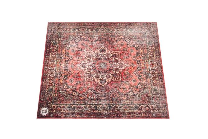 DRUMnBASE Sound Stage Persian Style Drum Rug 6'' X 5.5'' Orginal Red