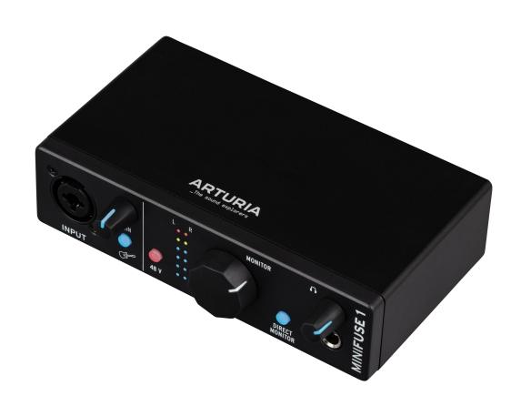Arturia MiniFuse 1 USB Audio Interface – Black