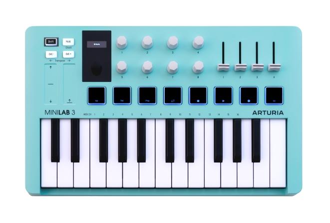 Arturia Minilab 3 25 Slim-key Controller - Aquamarine