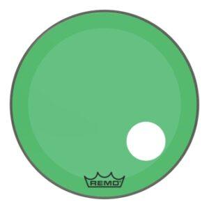 Bass, Powerstroke 3, Colortone, 24“ Diameter, Green, 5” Offset Hole