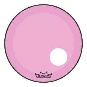 Remo Powerstroke P3 Colortone Pink Skyndeep Drumhead with 5" Offset Hole