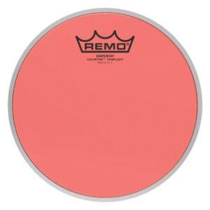 Remo Emperor Colortone Crimplock Drum Head, 8", Red