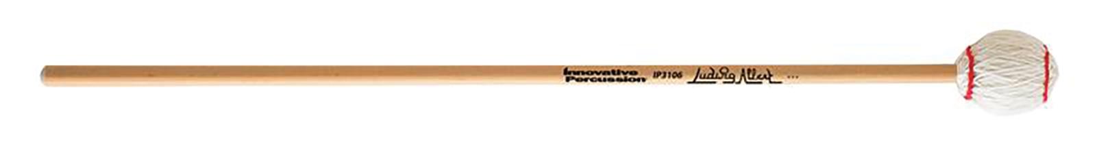 Medium Hard Marimba Mallets - Off-white Yarn - Rattan