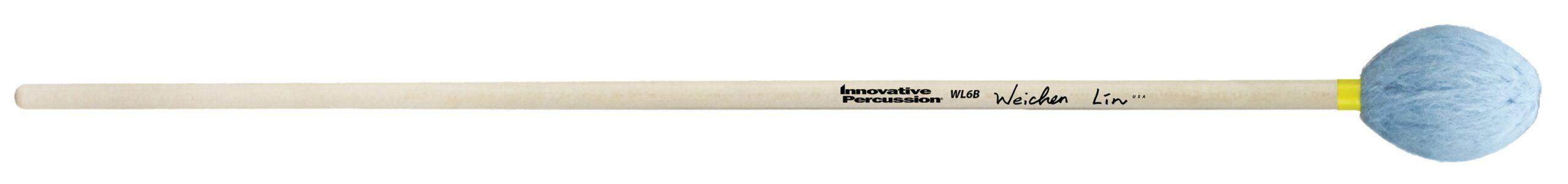 Hard Marimba Mallets - Sky Blue Yarn - Birch