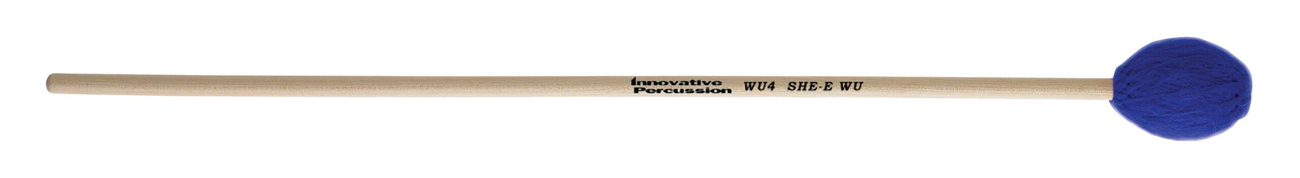 Medium Hard Marimba Mallets - Electric Blue Yarn - Birch