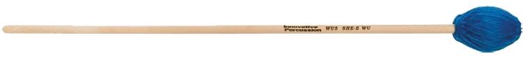 Hard Marimba Mallets - Electric Blue Yarn - Birch