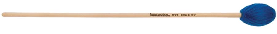Very Hard Marimba Mallets - Electric Blue Yarn - Birch