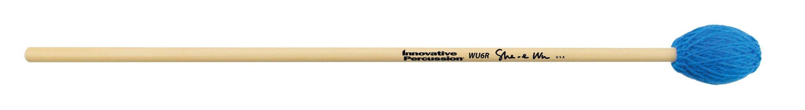 Very Hard Marimba Mallets - Electric Blue Yarn - Rattan
