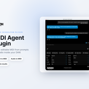 MIDI Agent Ai MIDI Generator Plugin